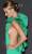 robe de cocktail verte porté par Rosie Huntington-Whiteley